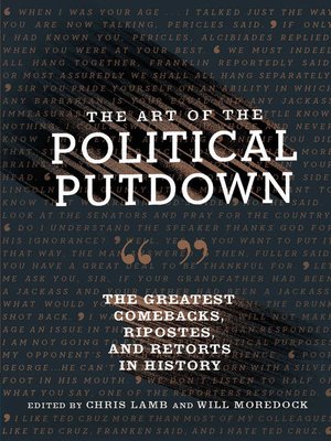 cover image of The Art of the Political Putdown